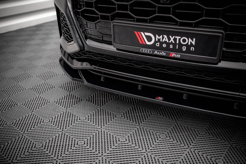 Voorspoiler V.2 Audi RSQ8 Maxton Glans Zwart