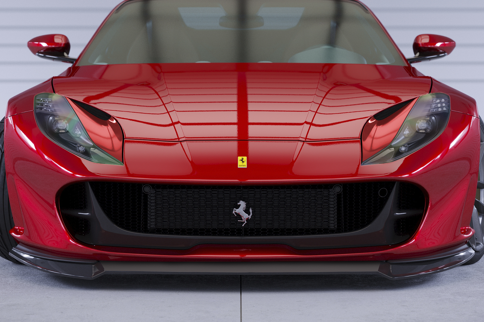 Voorspoiler Ferrari 812 GTS CSR Glans Zwart