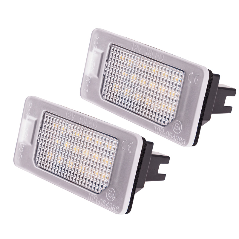 Set LED Nummerplaatverlichting  Fiat 500X (6X) 2018-2022 / 500X (7X) 2021- / 500e 2020- / Abarth 500 EV 2023- & Alfa Romeo Tonale 2022-