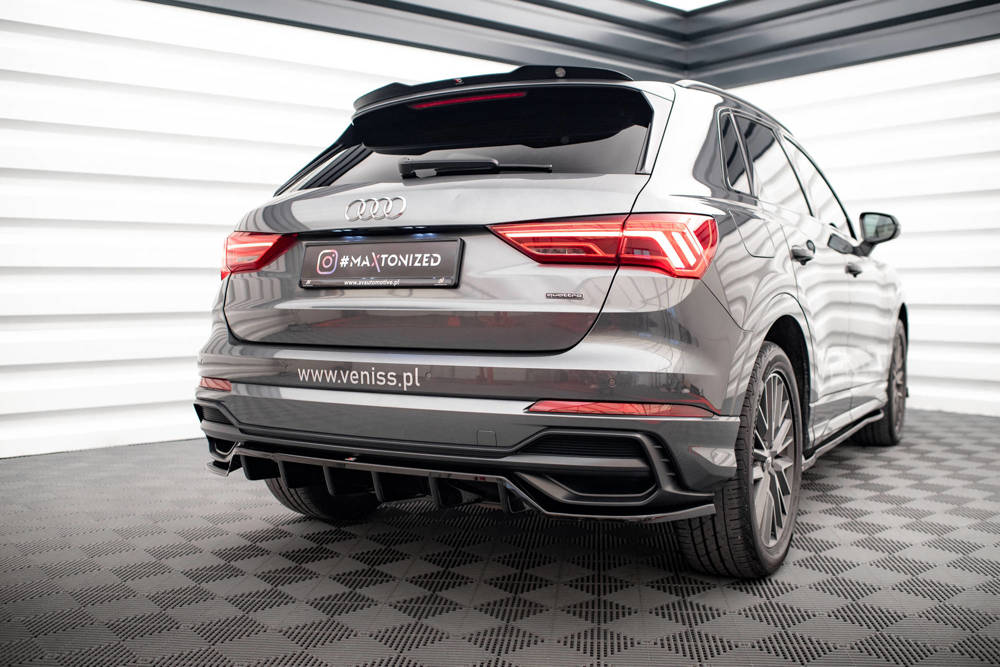 Diffuser Audi Q3 S-Line F3 Maxton Glans Zwart