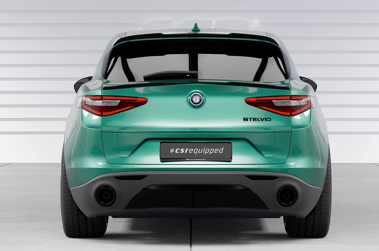 Achterspoiler Alfa Romeo Stelvio glans zwart