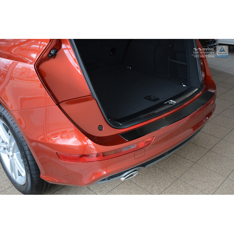Carbon Achterbumperprotector Audi Q5 2008-2016 Zwart Carbon