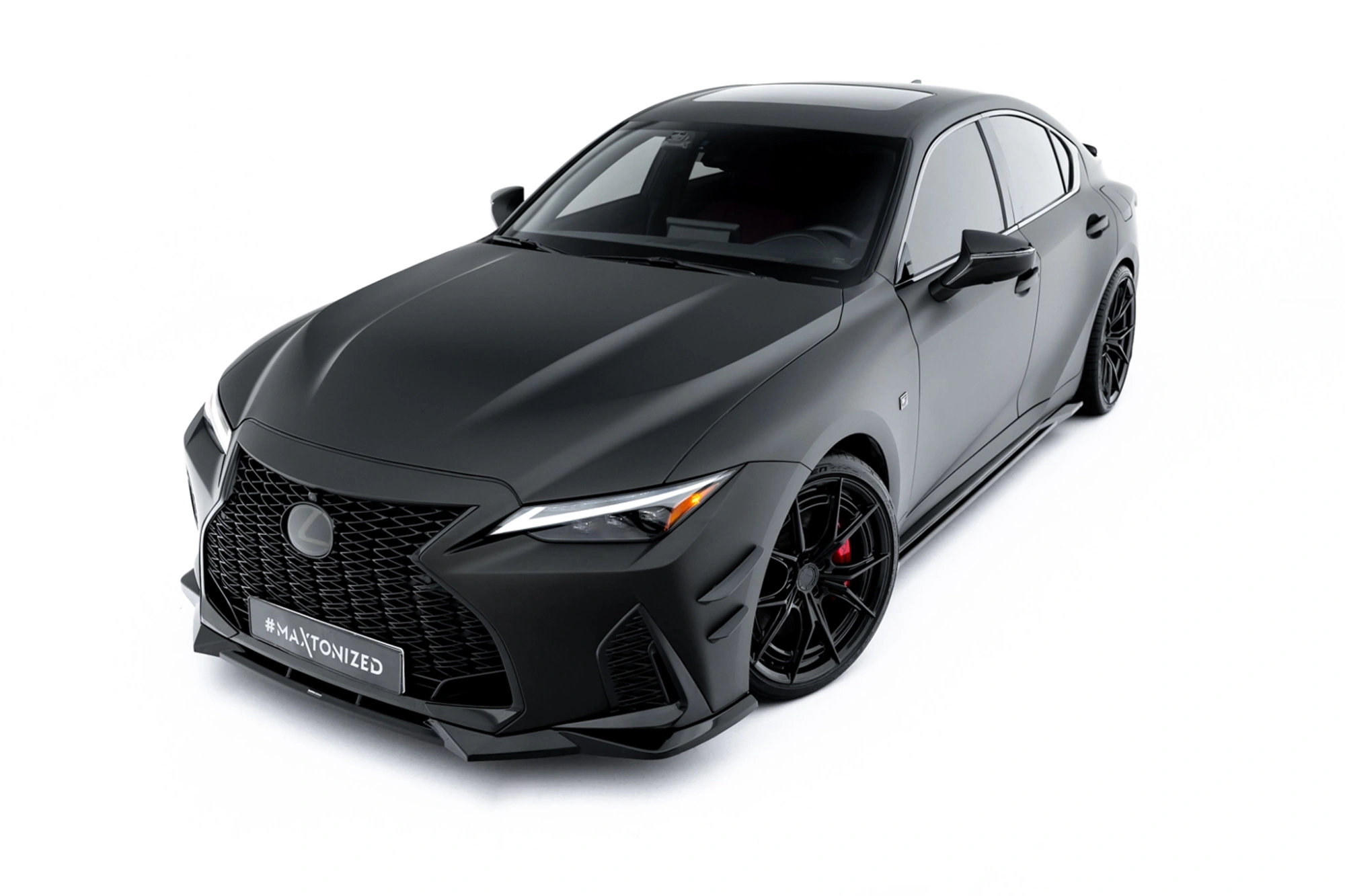 Voorspoiler Lexus IS 500 Mk3 Facelift 2 (XE30) Maxton Glans Zwart V.2