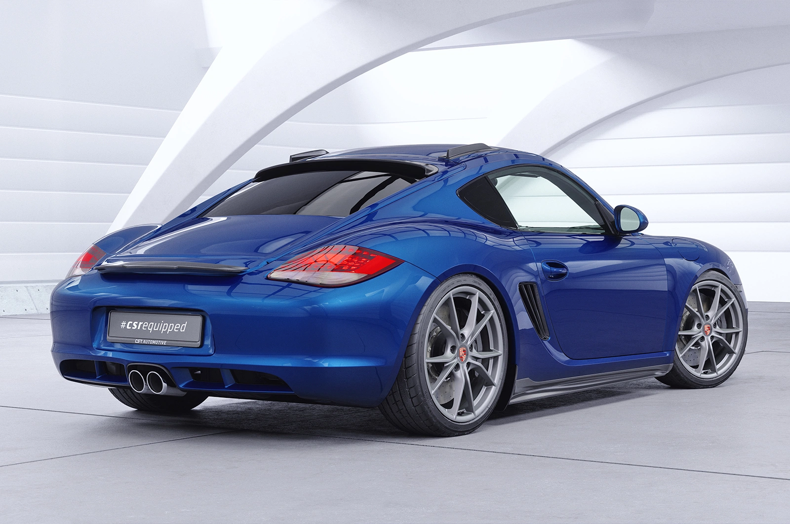 Achterspoiler Porsche Boxster 987 / Cayman 987 Facelift glans zwart 2009–2012