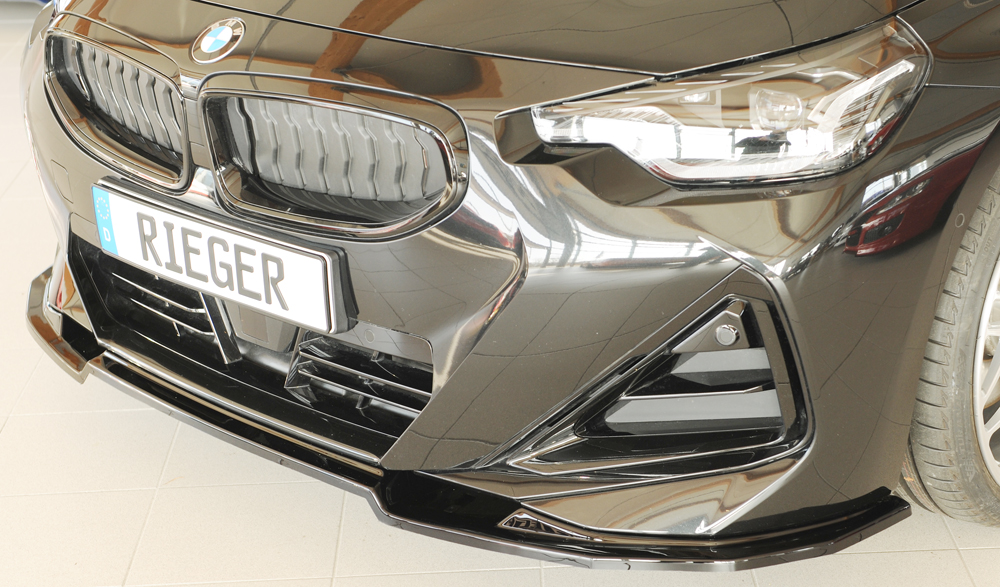 Voorspoiler BMW 2ER G42/G2C – 07.2021 glans zwart