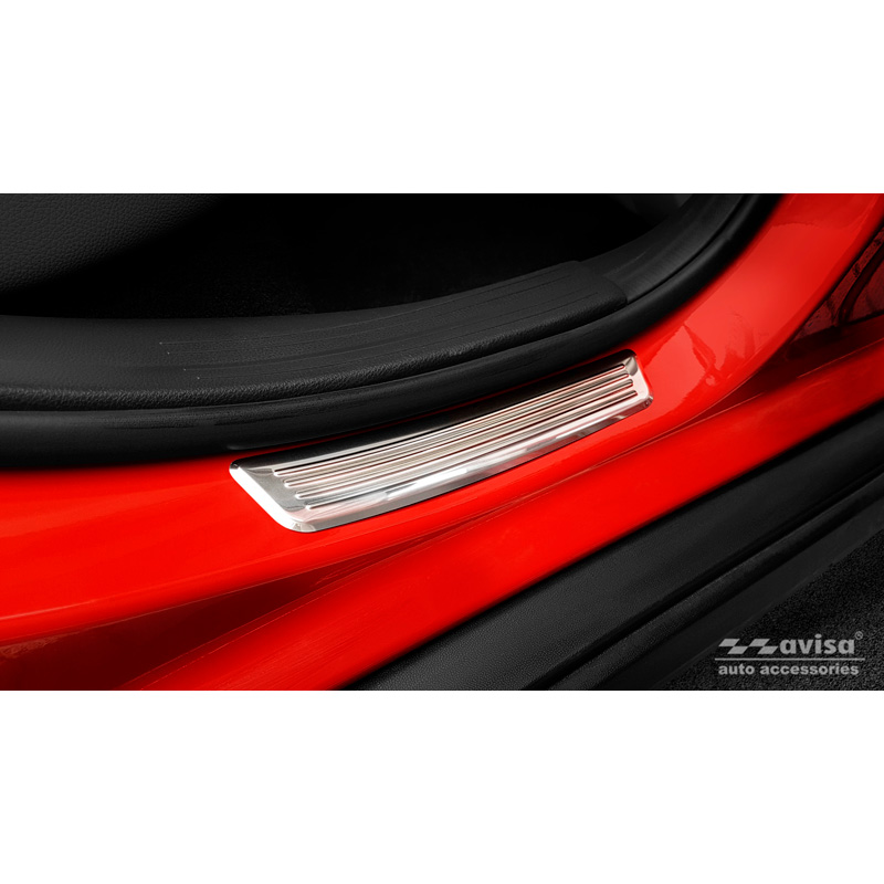 RVS Instaplijsten  Mercedes GLA (X156) 2013-2017 & FL 2017-  2-delig (achterdeuren)