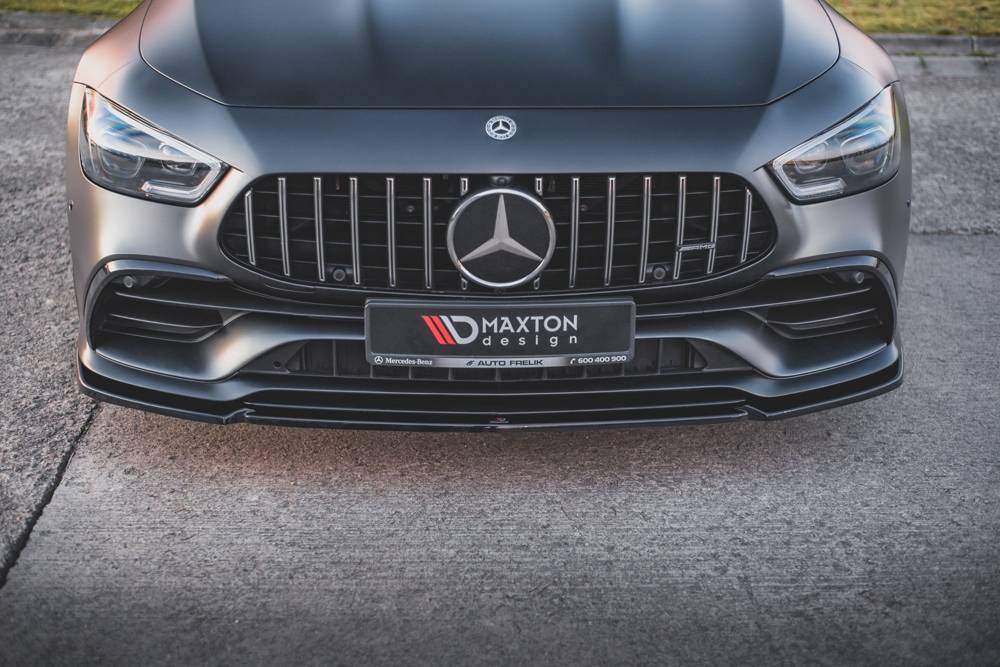 Voorspoiler V2 Mercedes-AMG GT 53 4-Door Coupe Maxton Glans Zwart