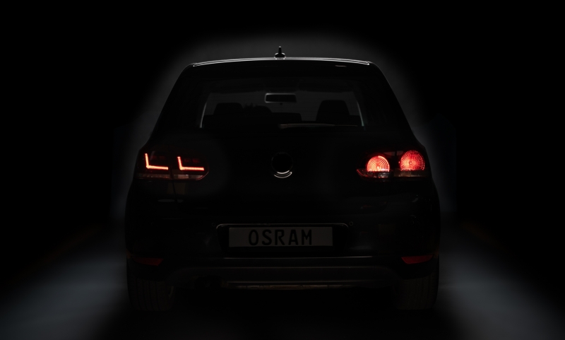 Taillights led VW Golf VI 10/08- R-look red