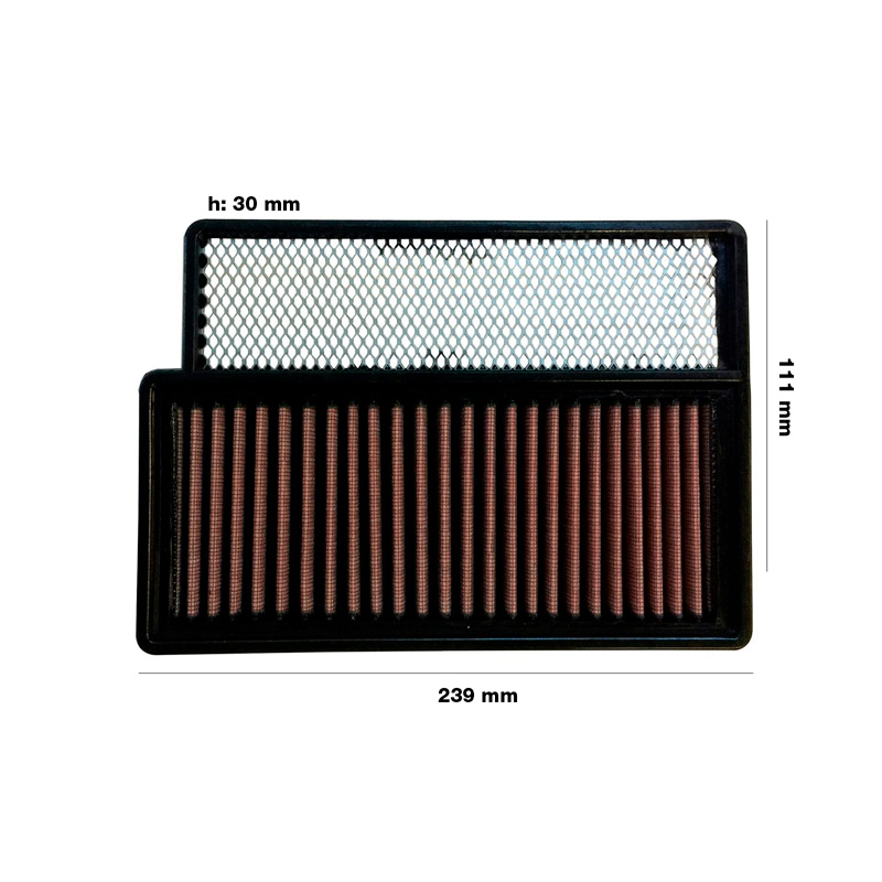 Simoni Racing vervangingsfilter  Opel Combo 1.4 2012- / Opel Tour 1.4T 2012- / Fiat 500 1.4 2008-2015 / Doblo 1.4 2010-