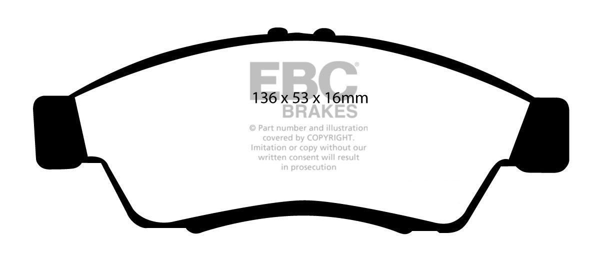 EBC Brakes SUZUKI Liana 1.6 2001-2008 Remblokken voorzijde