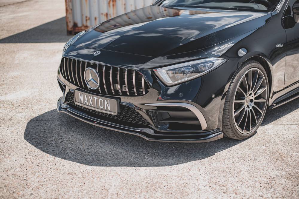 Voorspoiler V.3 Mercedes AMG CLS AMG Pakket & CLS53 C257 Maxton Glans Zwart