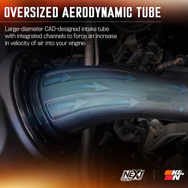 K&N NextGen Cold Air intake  Toyota Tacoma 3.5L V6 2016-2023 (50-9039)