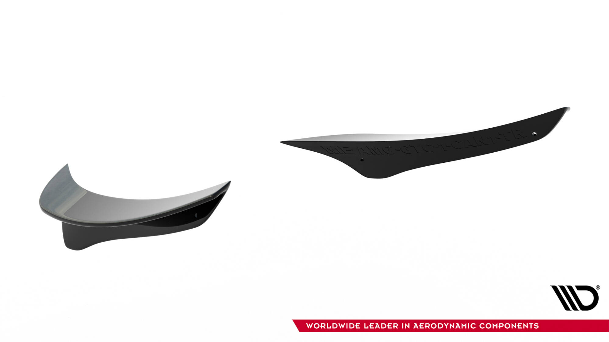 Voorbumper Spoilers Mercedes-AMG GT C C190 Facelift Maxton Glanzend zwart