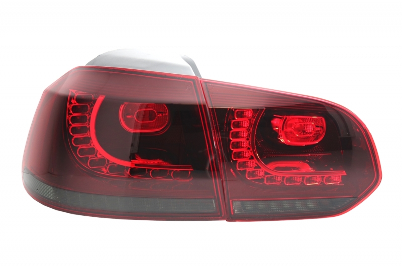 Taillights led VW Golf VI 10/08- R-look red/Smoke