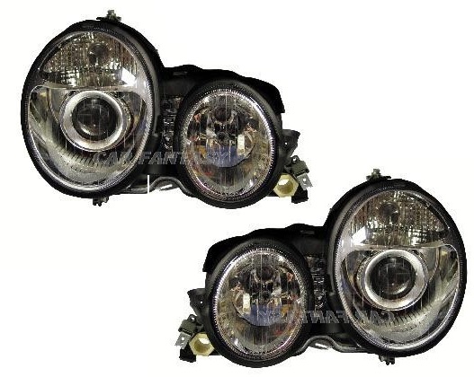 Faros Mercedes E-Class W210 99-01 cromo para Xenon