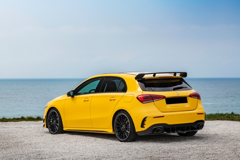Dakspoiler Mercedes A klasse W177 A35/A45 Look Glans Zwart