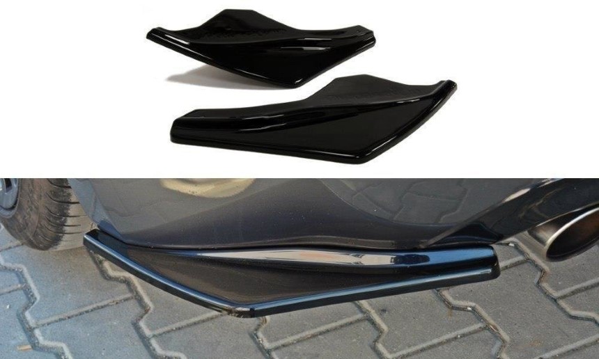 Achterzijde skirts Nissan 370Z Maxton Design glans zwart