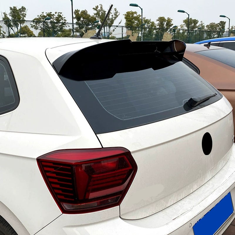 Dakspoiler  Volkswagen Polo VI (AW) 2017- (ABS Glanzend zwart)