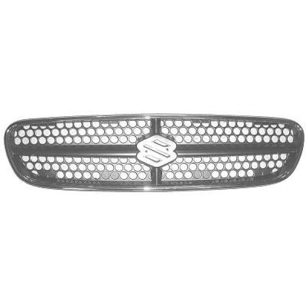 Radiator Grill BALENO 99->> Chroom/ZWART