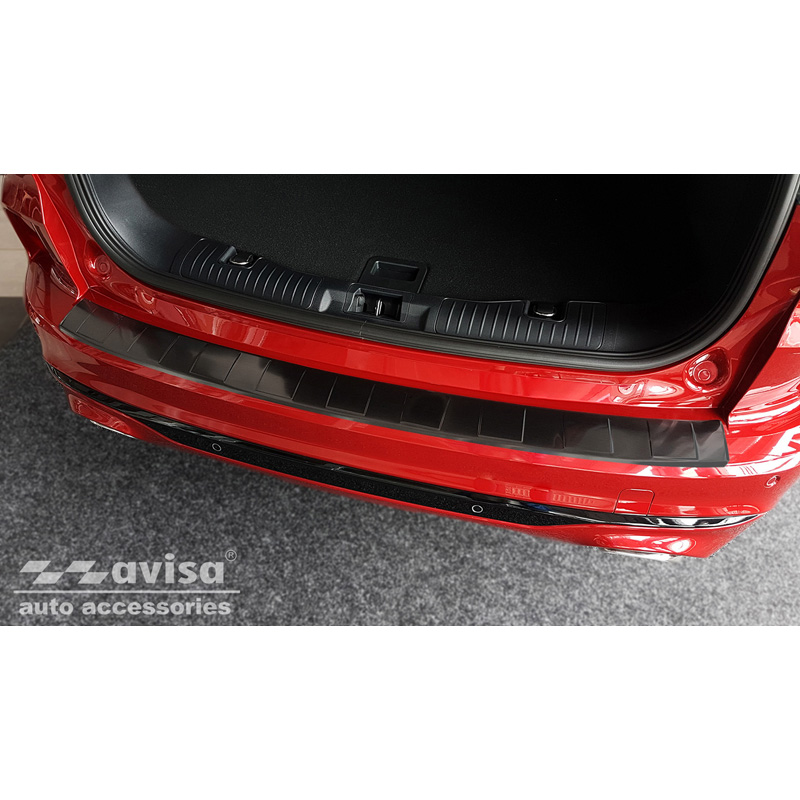 Zwart RVS Achterbumperprotector  Ford Kuga III ST-Line/Vignale/Hybrid ST-Line 2019-2024 & FL 2024- 'Ribs'