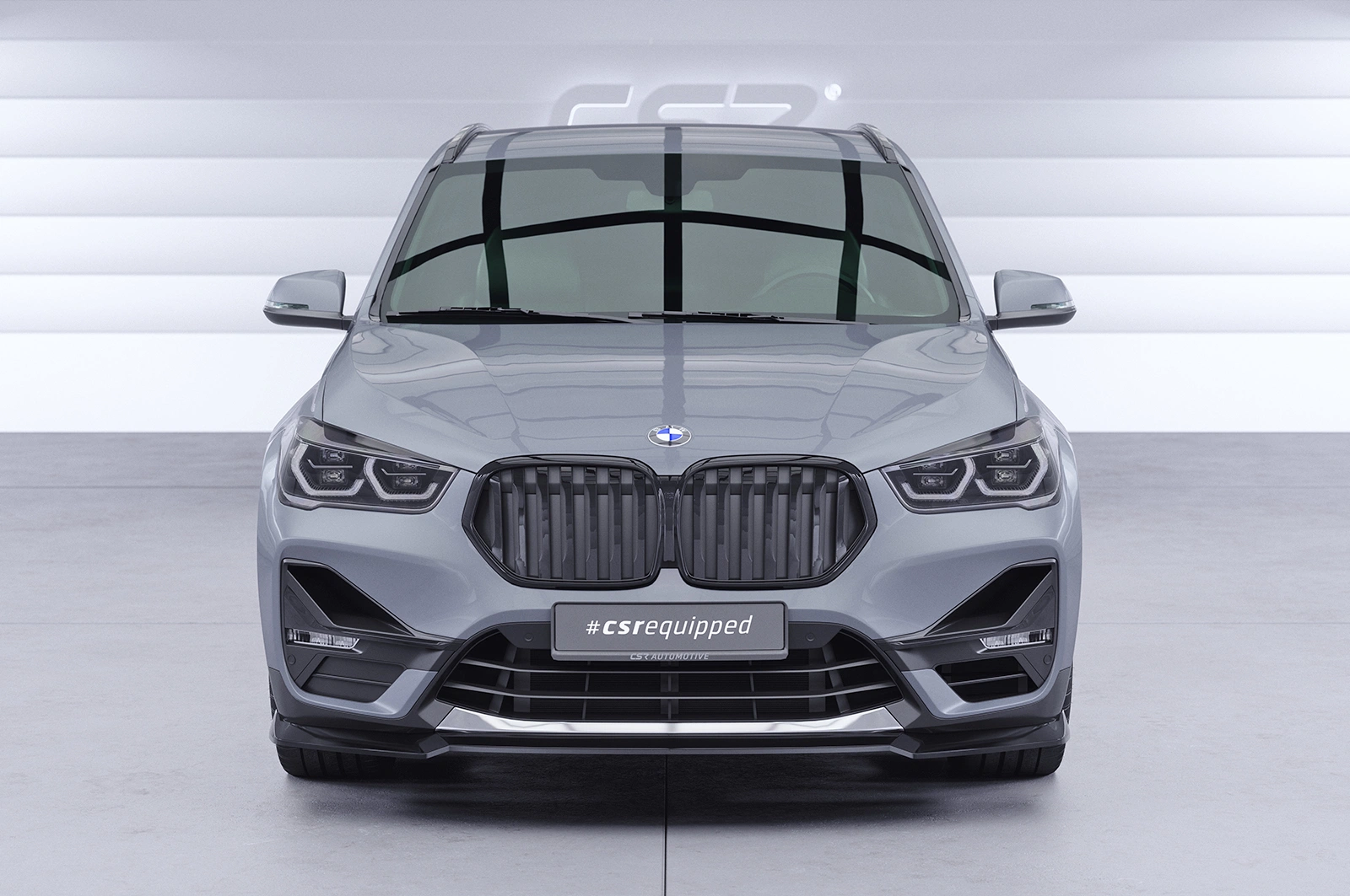 Voorspoiler BMW X1 (F48) glans zwart 2019–