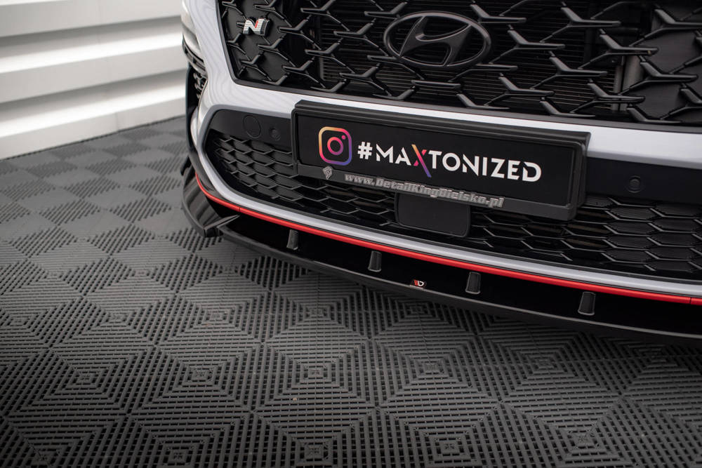 Voorspoiler V.2 met Canards Hyundai Kona N Maxton Glans Zwart