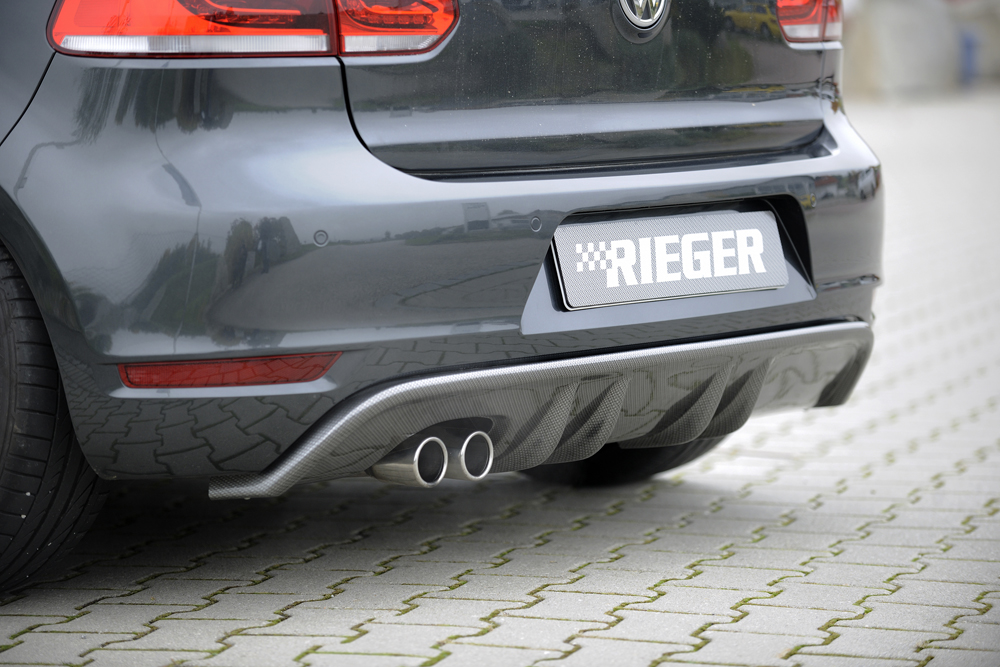 Diffuser Volkswagen Golf 6 GTD Rieger Carbon Look