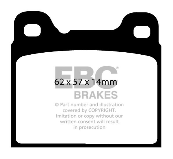 EBC Brakes VOLVO 760 2.8 88-90 Remblokken achterzijde