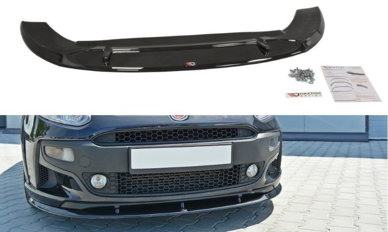 Voorspoiler Fiat Punto Evo Abarth Glanzend Zwart