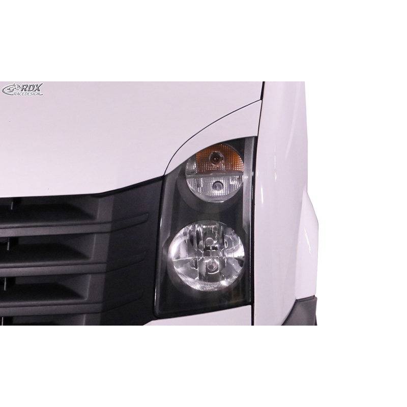 RDX Racedesign Koplampspoilers  Volkswagen Crafter 2006-2017 (ABS Glanzend Wit)