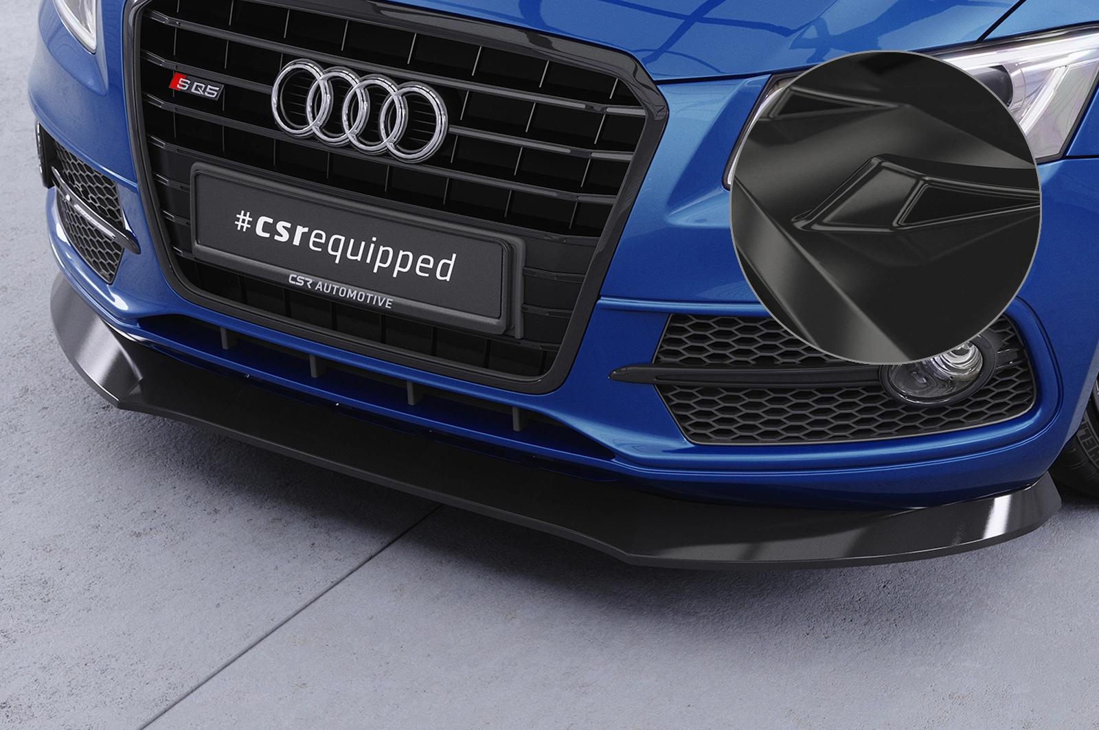 Voorspoiler Audi SQ5 (8R) glans zwart – 2013–2017