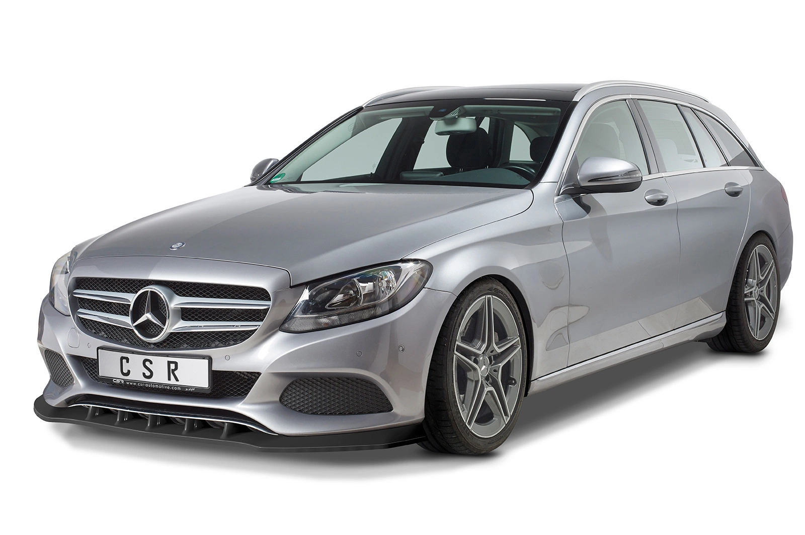 Voorspoiler Mercedes-Benz C-Klasse 205 glans zwart – 02/2014–04/2018 (pré-facelift)