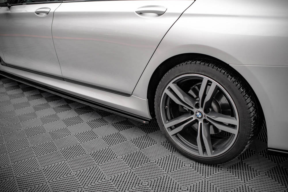 Zijskirts BMW 7-Serie Lang G12 M-Pakket Maxton Glans Zwart