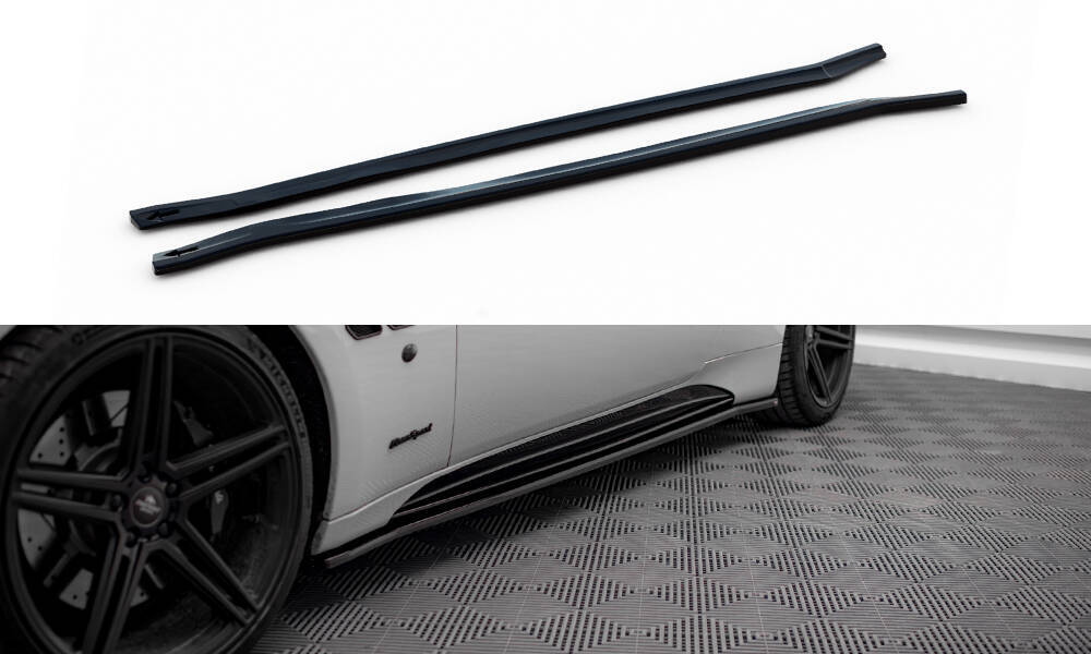 Zijskirts Maserati Granturismo Maxton Glans Zwart