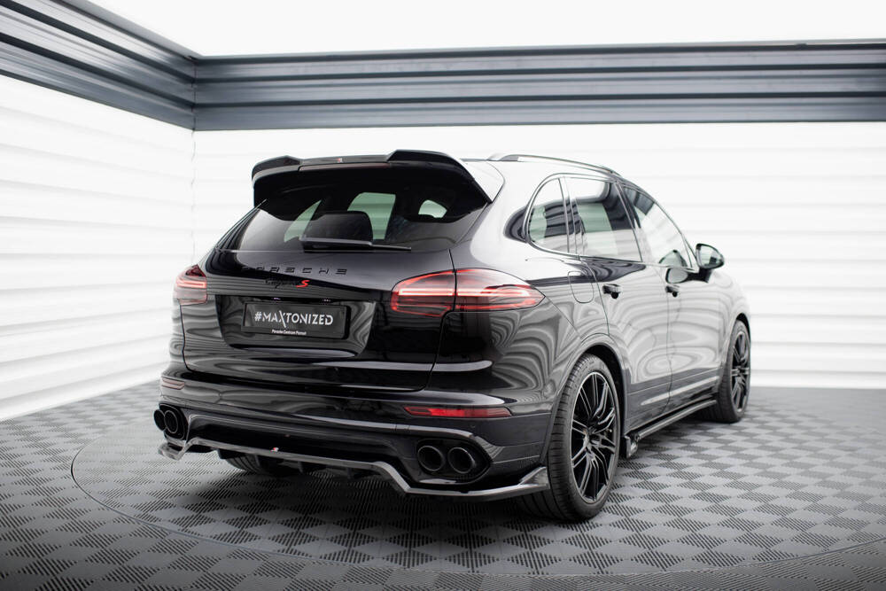 Spoiler Porsche Cayenne FL MK2 Maxton Glans Zwart