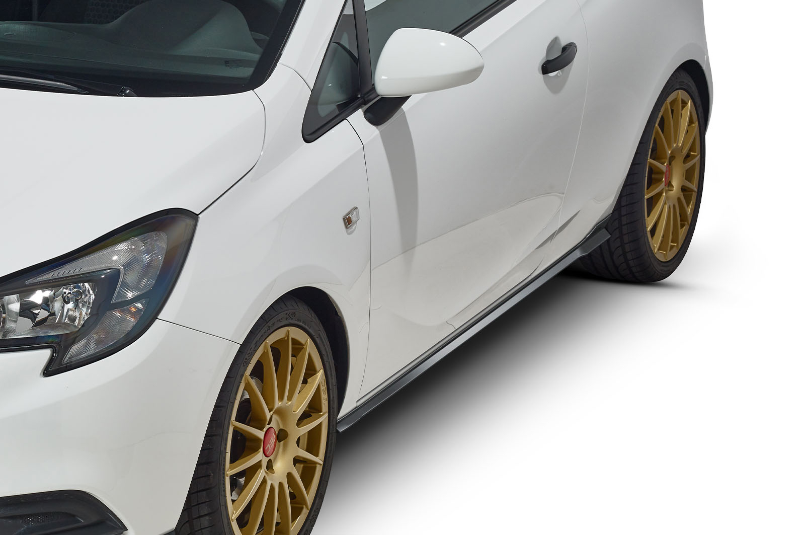 Zijskirts Opel Corsa E 3-deurs CSR glans Zwart
