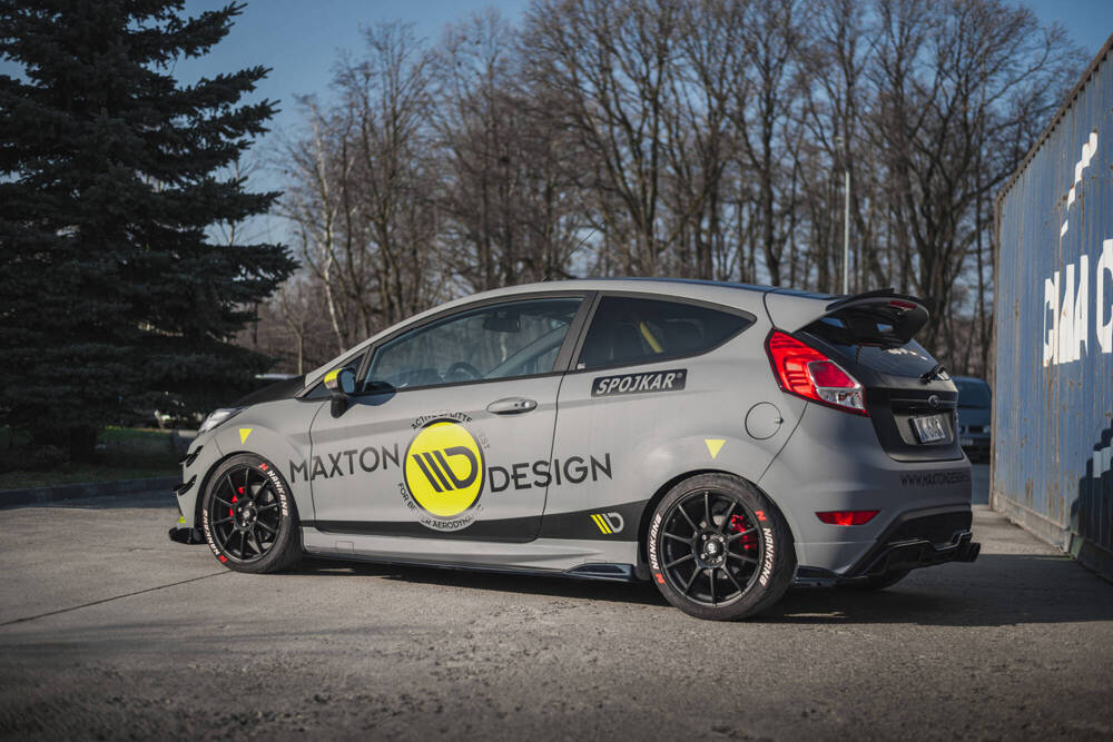 Zijskirts Diffusers Ford Fiesta ST / ST-Line Mk7 / Mk7 FL Glanzend Zwart V.3