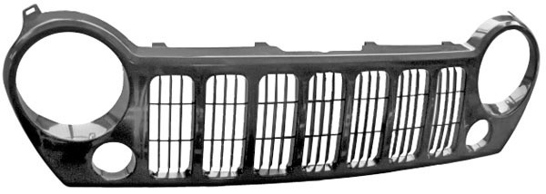 Grill LIBERTY 05-07 ZWART met Mistlamp UITSPARING