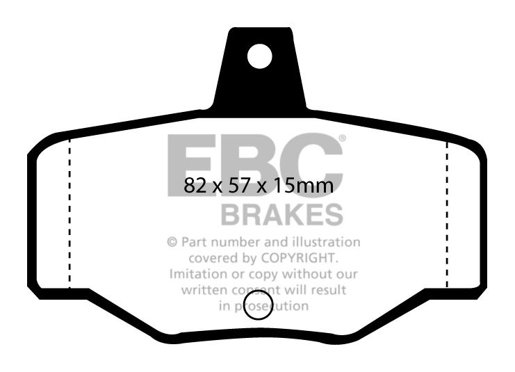 EBC Brakes NISSAN Almera 1.5 (ABS) 2000-2006 Remblokken achterzi
