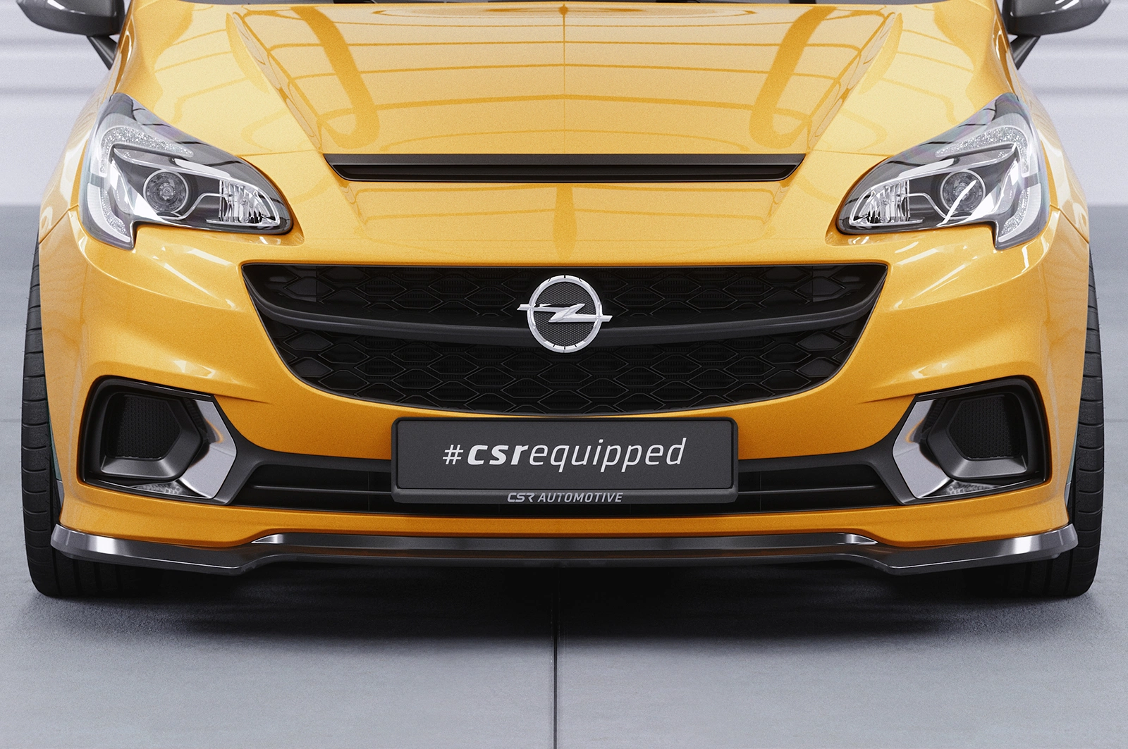 Voorspoiler Opel Corsa E OPC / GSi Glans Zwart van CSR Automotive (03/2015-06/2019)