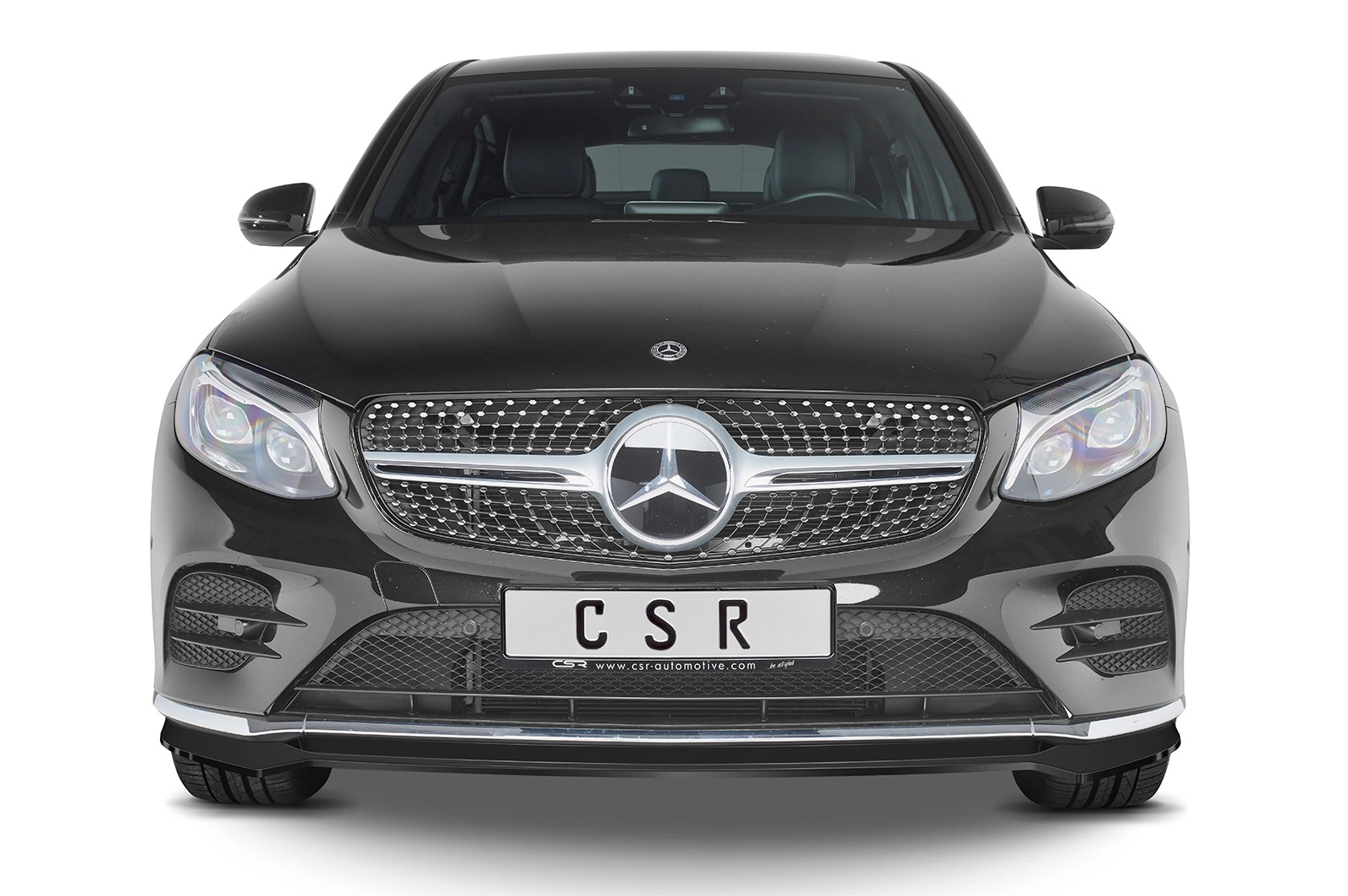 Voorspoiler Mercedes-Benz GLC (X253/C253) AMG-Line Glans Zwart van CSR Automotive (2016-2019)