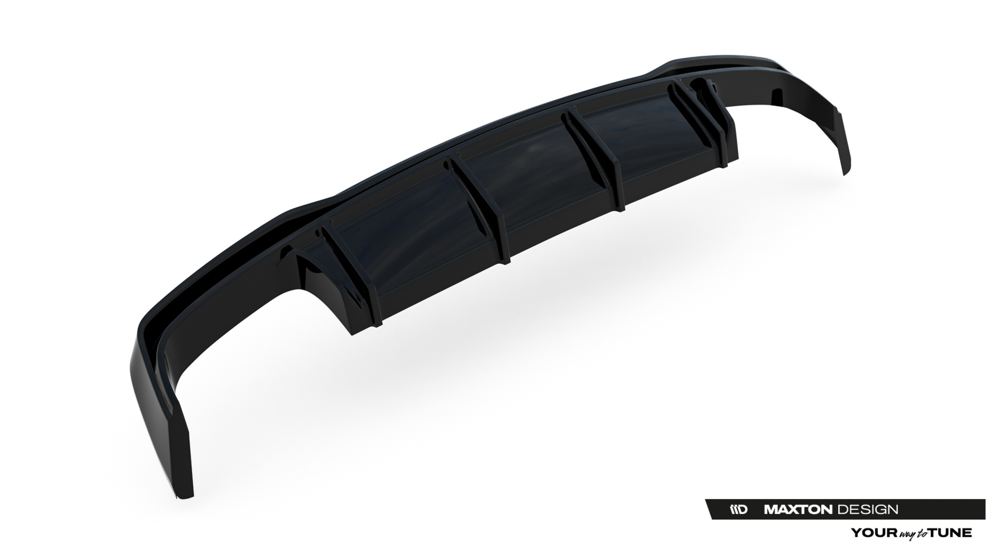 Diffuser Audi A6 C8 S-Line Maxton Glans Zwart Zwarte Sierstukken