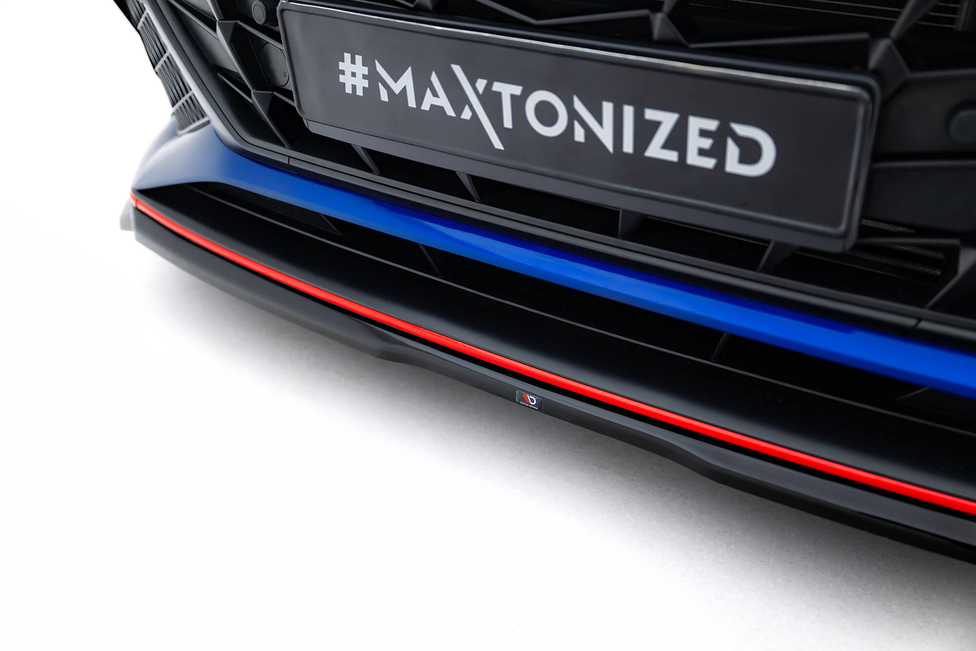 Voorspoiler V.1 Hyundai Elantra N MK7 Maxton Glanzend zwart
