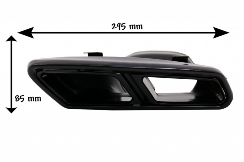 Bodykit Bumper set W222 S63 AMG look lang Zwart