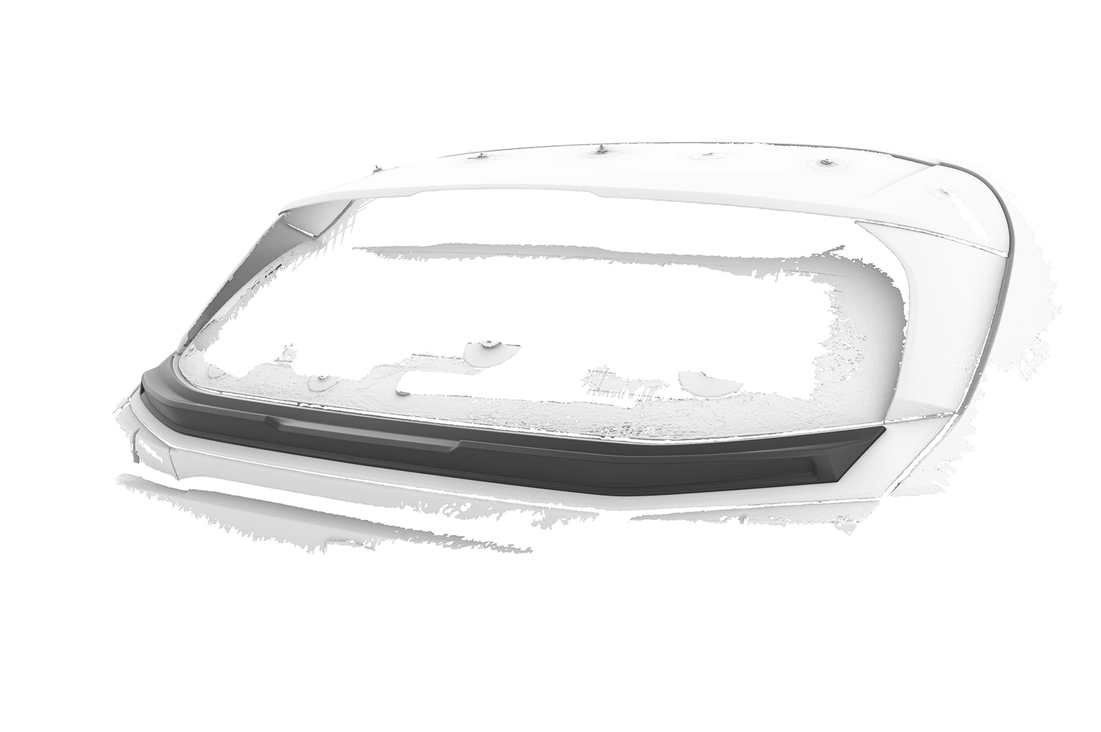 Achterspoiler Peugeot 308 (P51) glans zwart