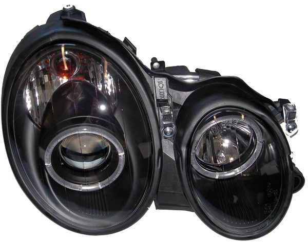 Headlights Mercedes W208 black 97-02