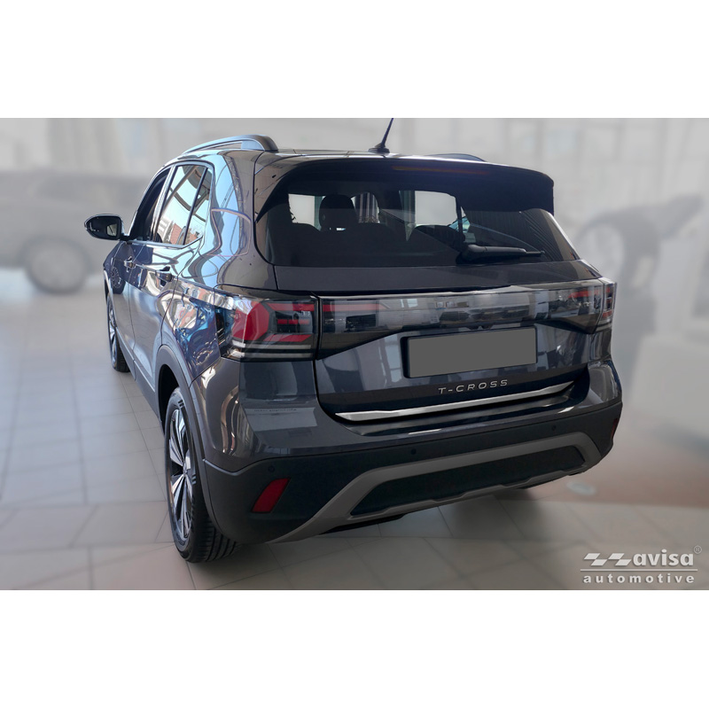 Avisa Geborsteld RVS Kofferbak Sierlijst  Volkswagen T-Cross 2019-2024 & Facelift 2024-