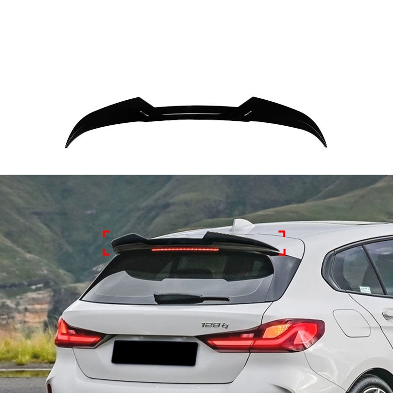 Dakspoiler (Spoiler Cap)  BMW 1-Serie (F40) M-Sport/128ti/M135i 2019-2024 (ABS Glanzend zwart)