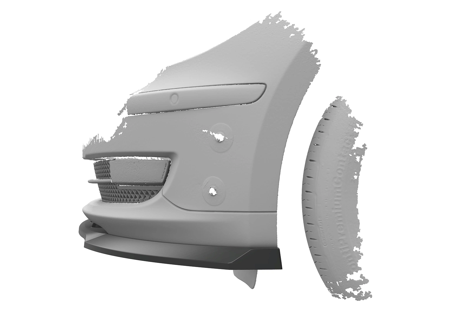 Voorspoiler BMW 1 Serie E81/E87 Glans Zwart – CSR