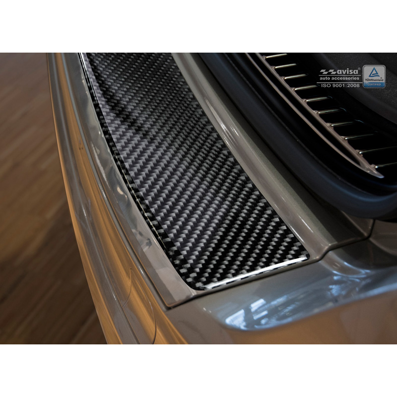 Carbon Achterbumperprotector  Volvo XC60 2013-2016 Zwart Carbon
